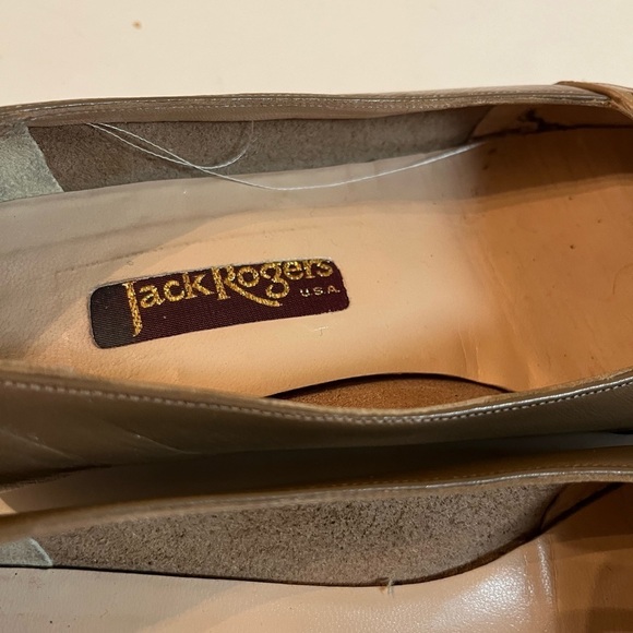 Jack Rogers Vintage Women’s Sz 7.5 Heels 3 Dimensional Face Graphic shoes - Picture 8 of 9